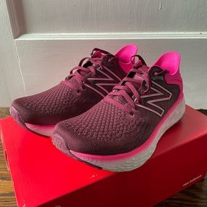 New Balance Women’s Fresh Foam 1080 V11 Garnet / Pink Glow Running Tennis Shoes